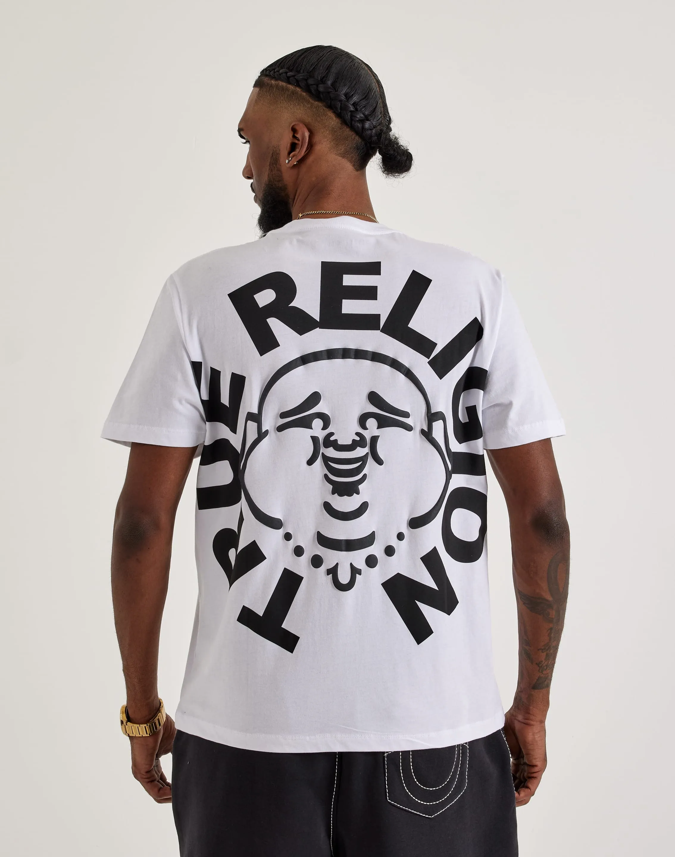 Fearless Mode SmoothInnerLining True Religion Buddha Face Tee