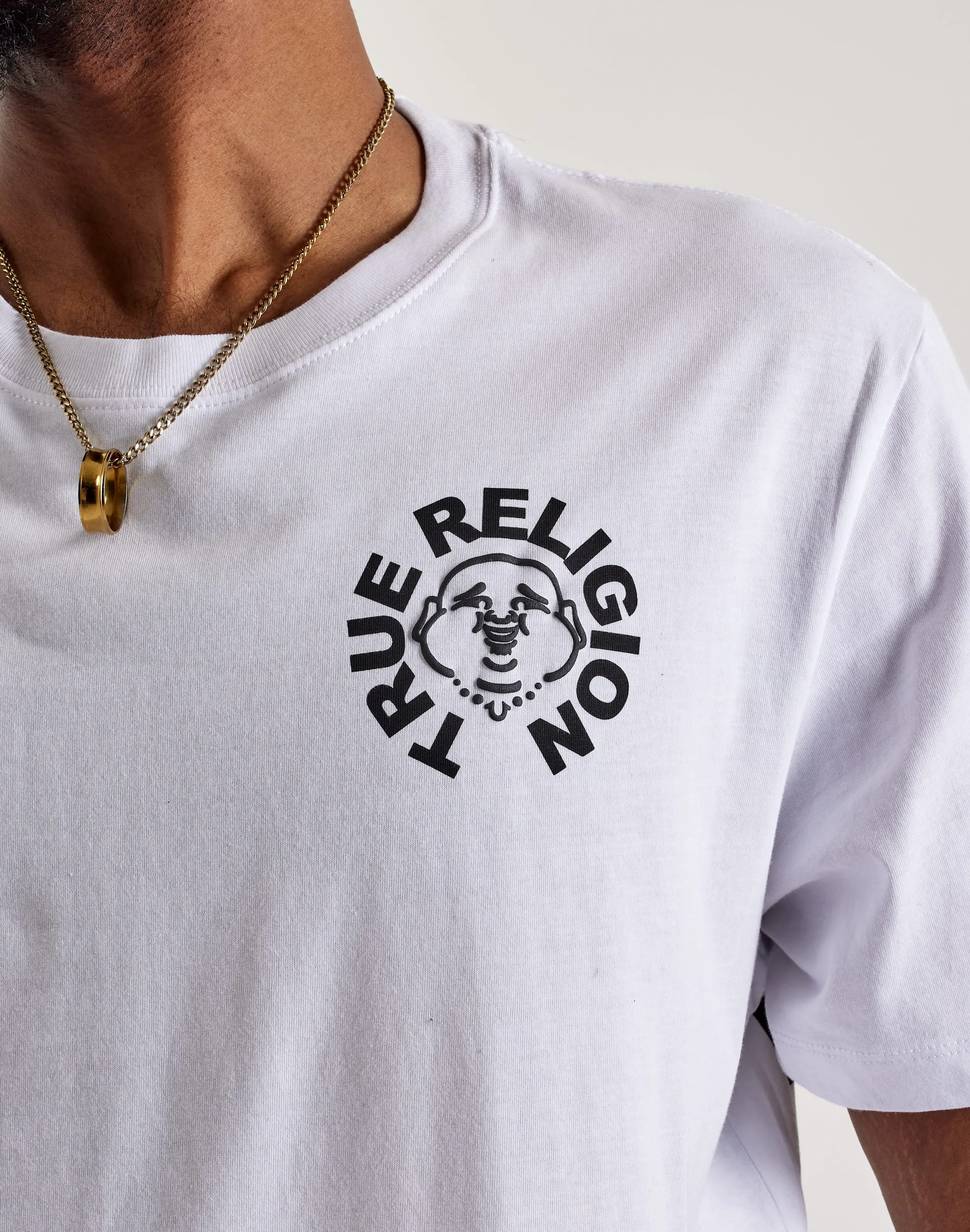 True Religion Buddha Face Tee Brunch Fit