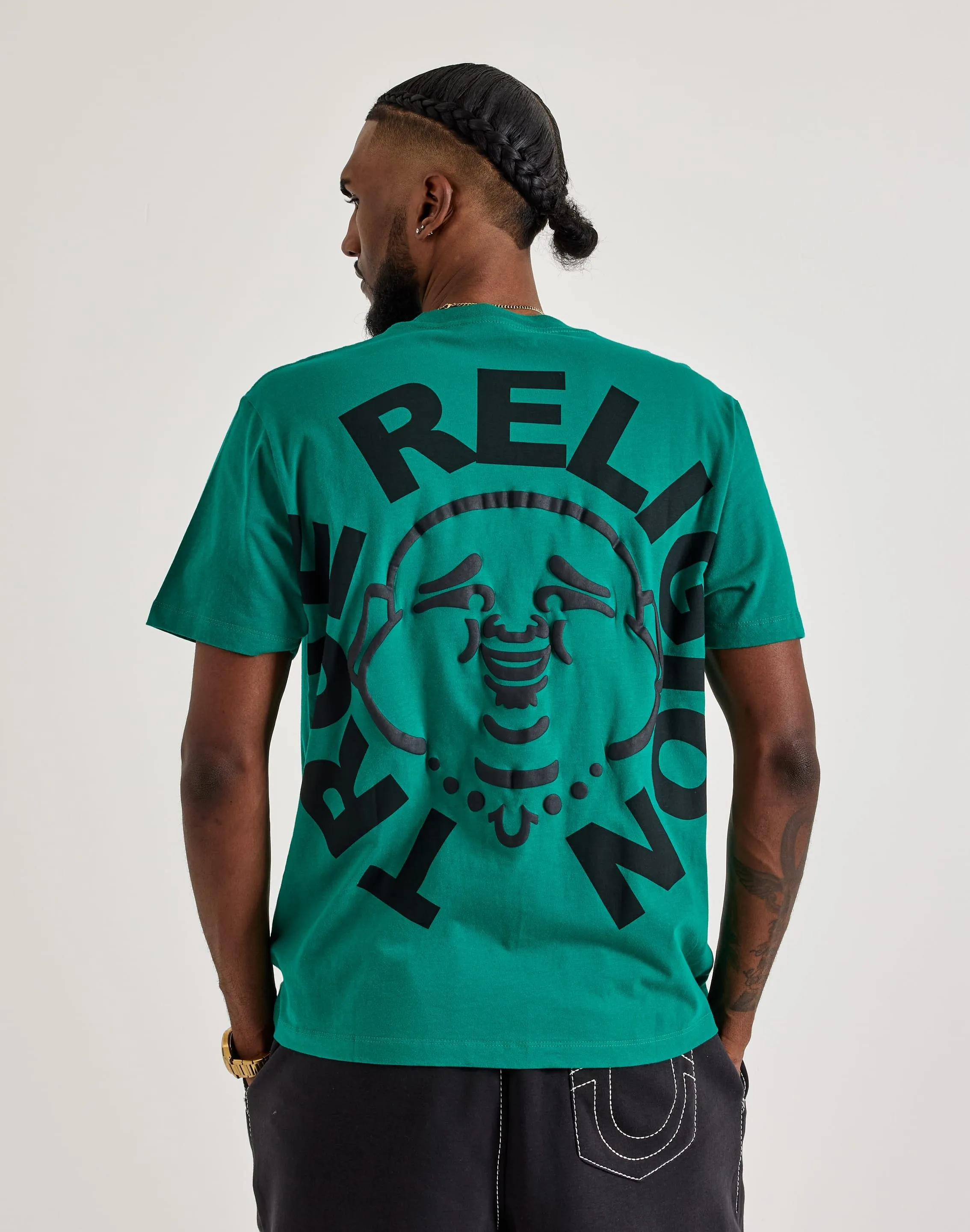 True Religion Buddha Face Tee Senior Ease QuickRelease Fasteners
