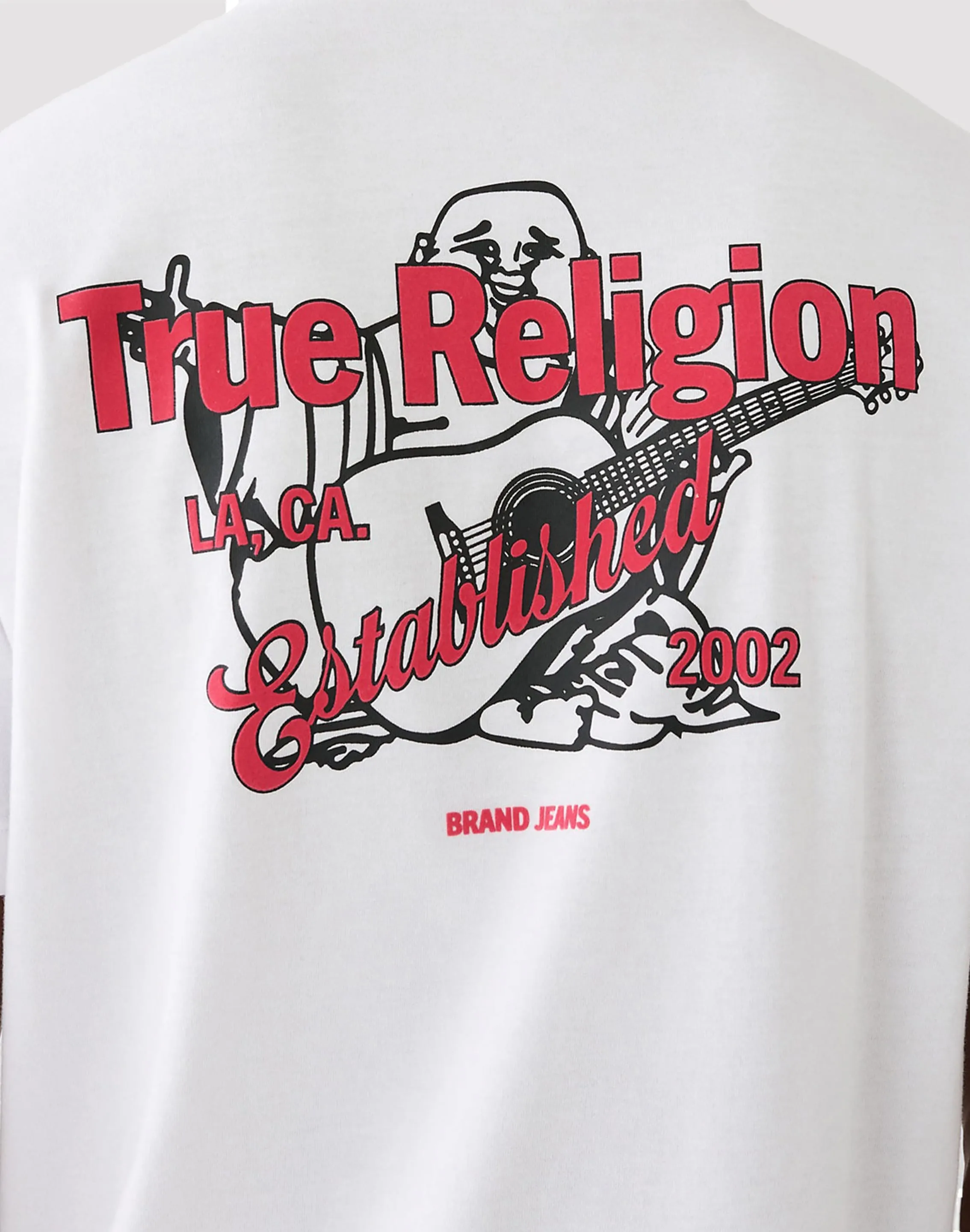 True Religion Buddha Logo White Tee Craft Core