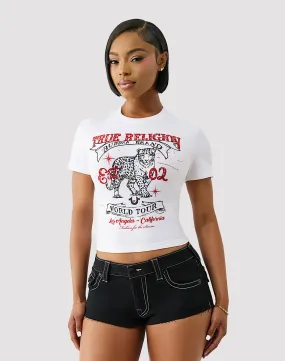 CompactWeave True Religion Crystal Leopard Tee