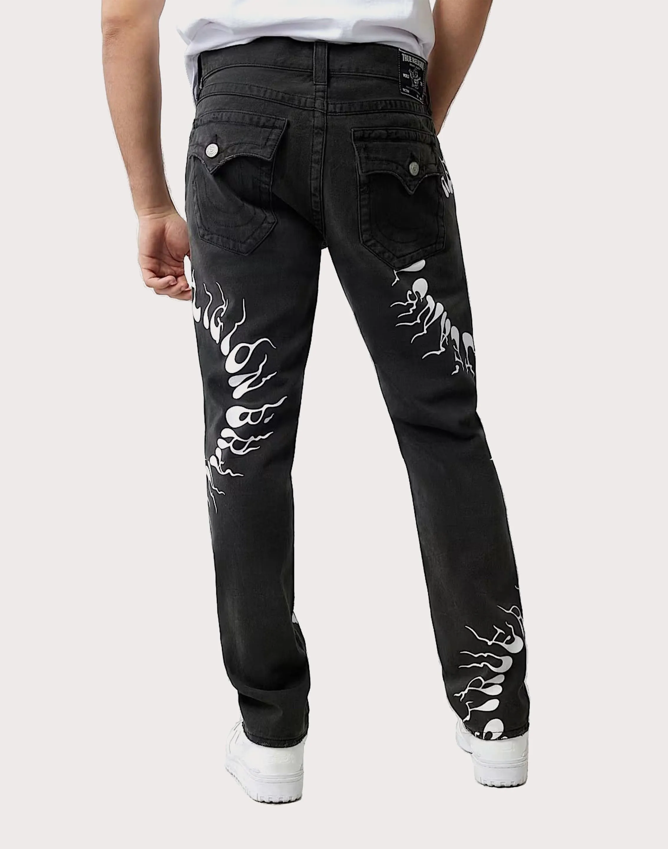 Matte Fit Lake Glow True Religion Dark Society Club Rocco Flap Slim Fit Denim Jeans