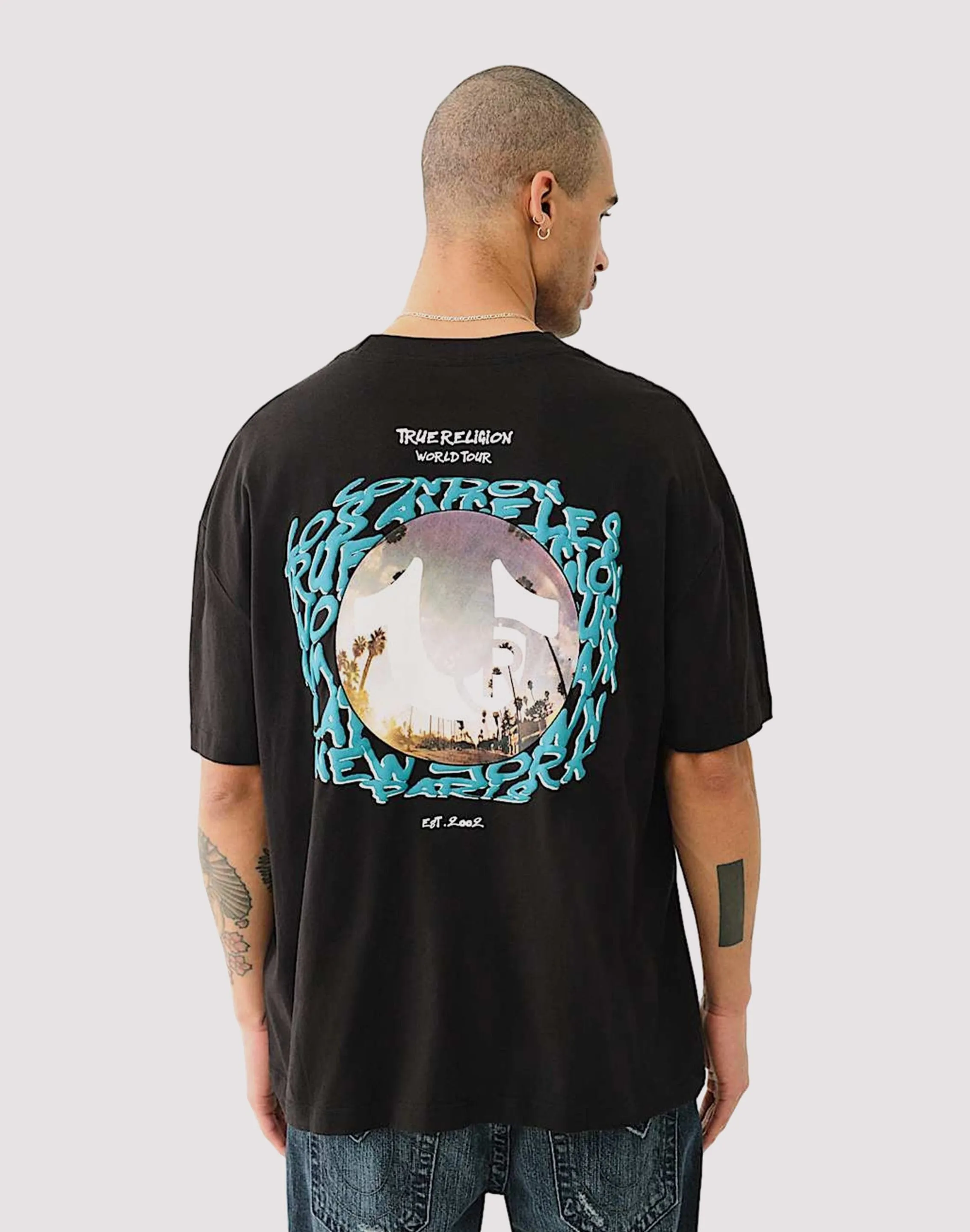 NonBindingCollar FlexibleFit True Religion Fish Eye City Tee
