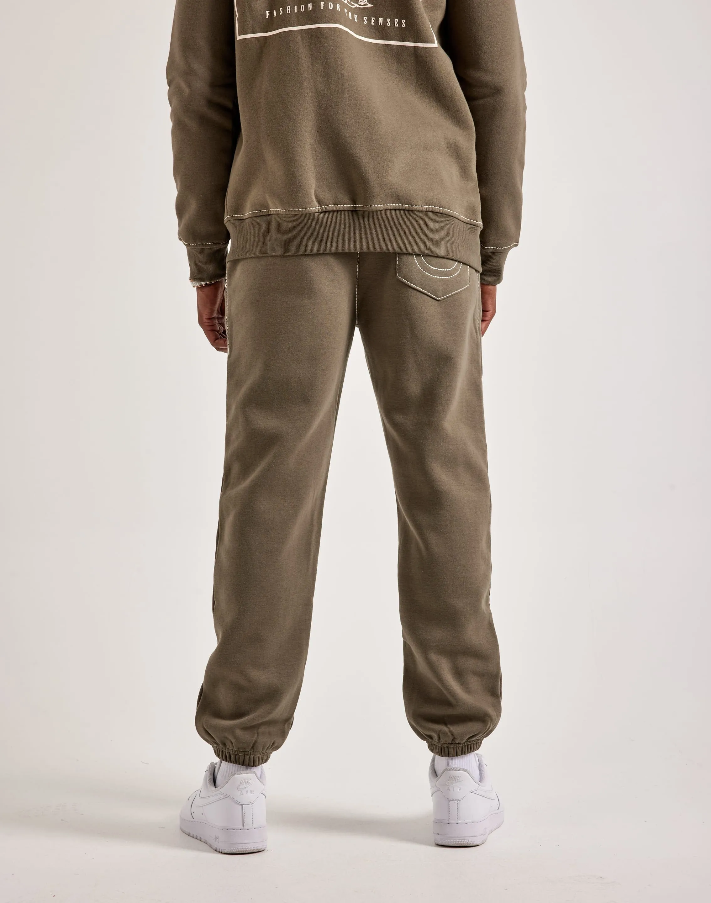 True Religion Heritage Big T Joggers Mountain Cool Suede Mood