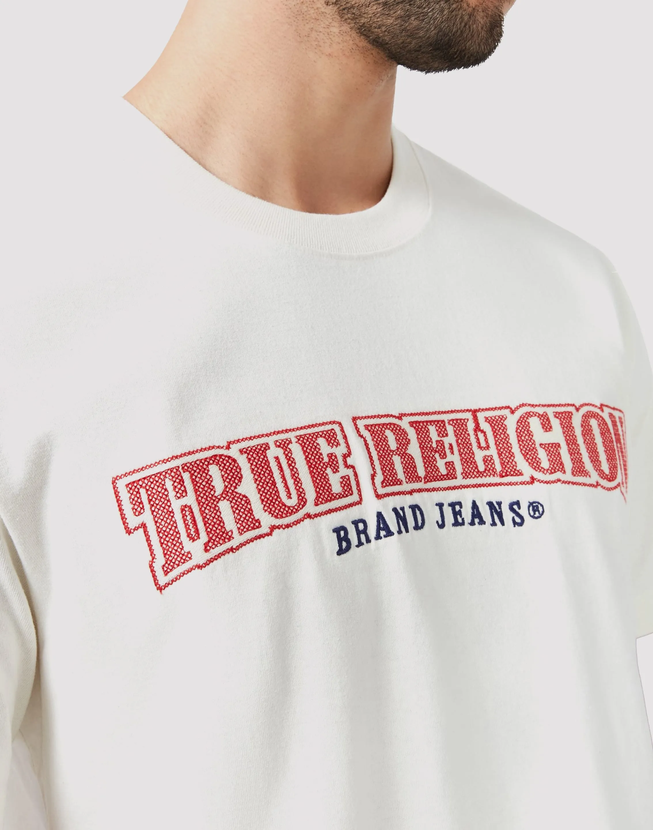 True Religion Multi Graphic White Tee Elite Vibe