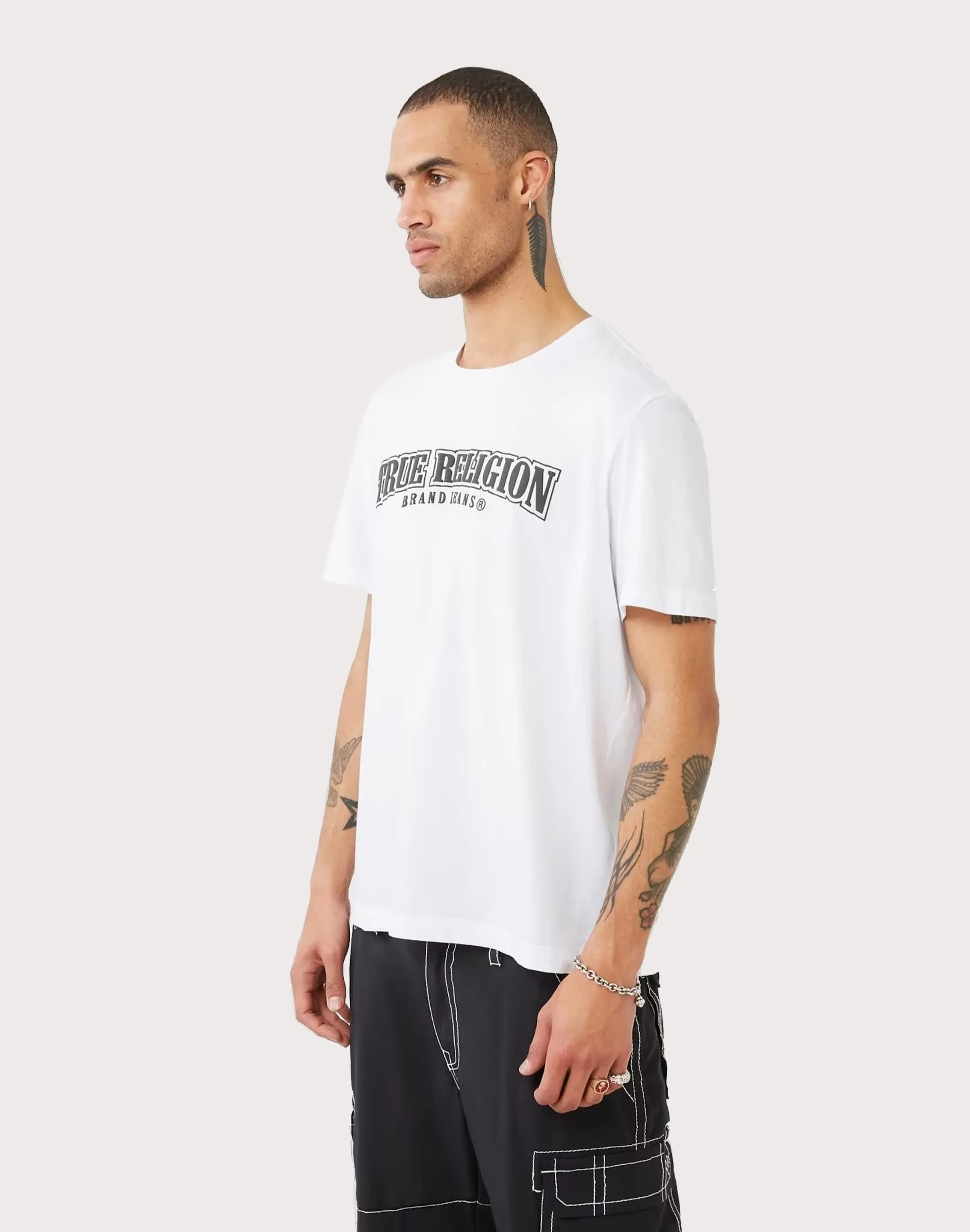 OdorControl Technology True Religion Painted Horseshoe Relaxed Tee