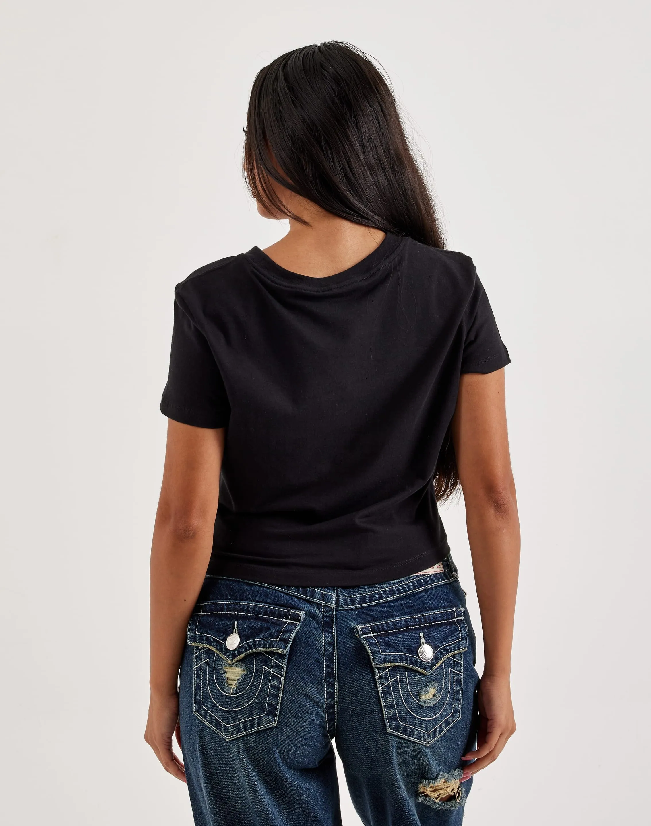 True Religion Palm Tree Tee Noble Core Breathable knit