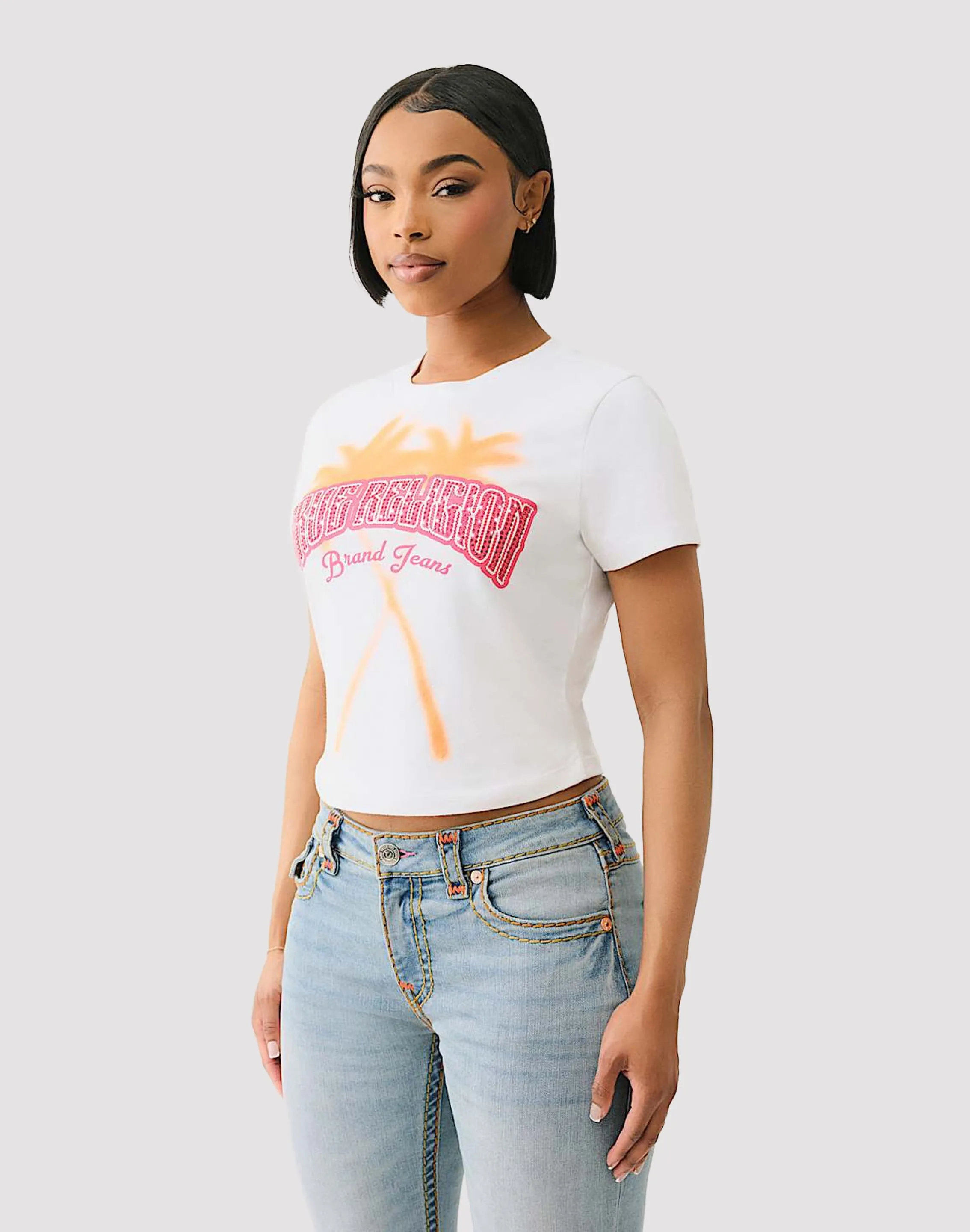Repair Fit True Religion Palm Tree Tee