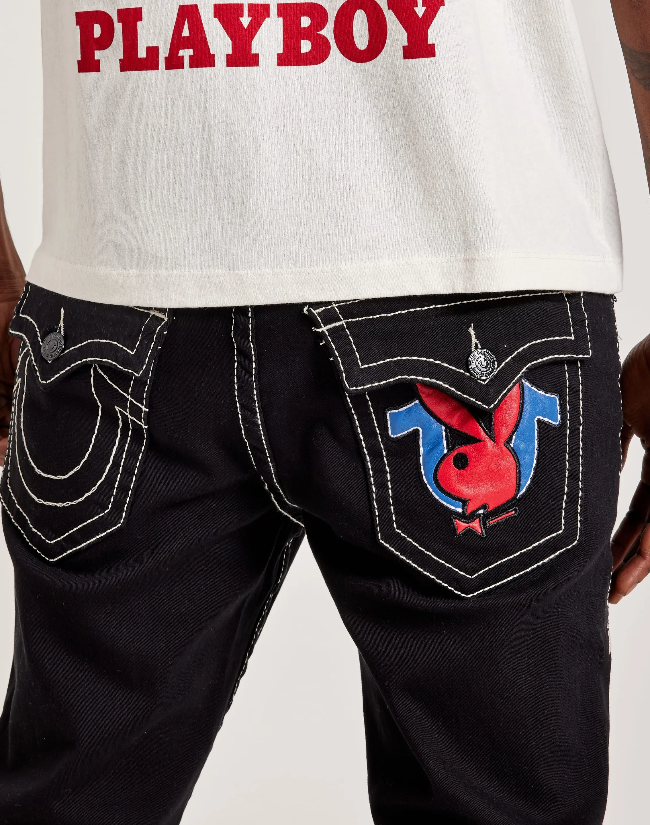 Flatlock stitching Stage Feel True Religion Playboy Big T Rocco Jeans