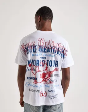 Flexible Fabric Blend Moon Cool True Religion Relaxed Graphic Tee