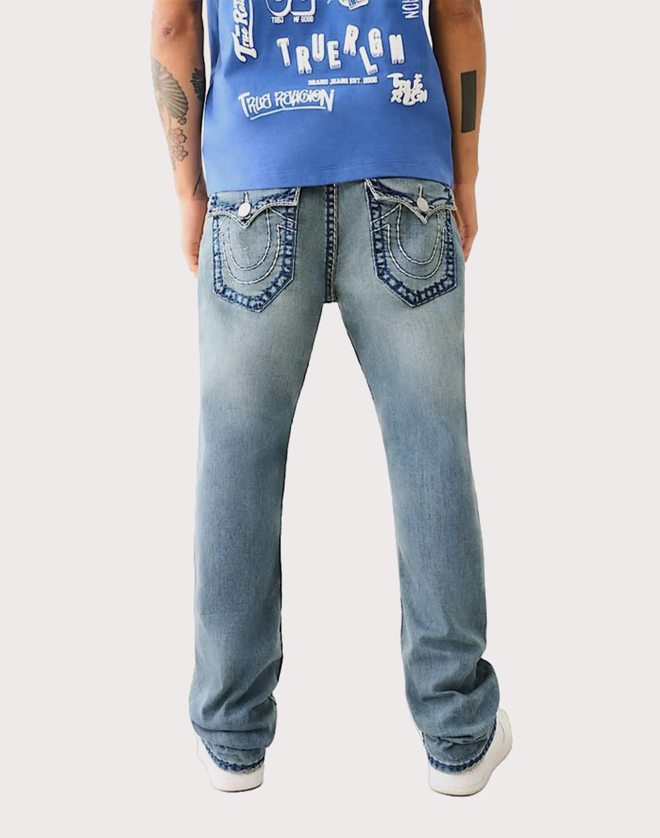 Sheer Fit Tagless Design True Religion Rickey Super QT Straight Jean