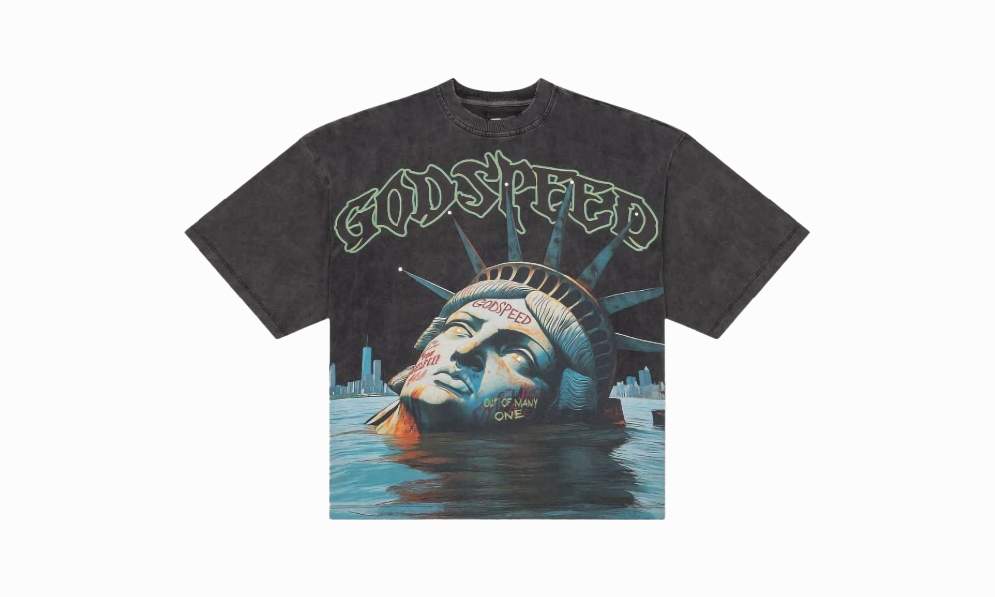 NonRestrictive Design Tight Core Sunken Liberty T-Shirt "Grey"