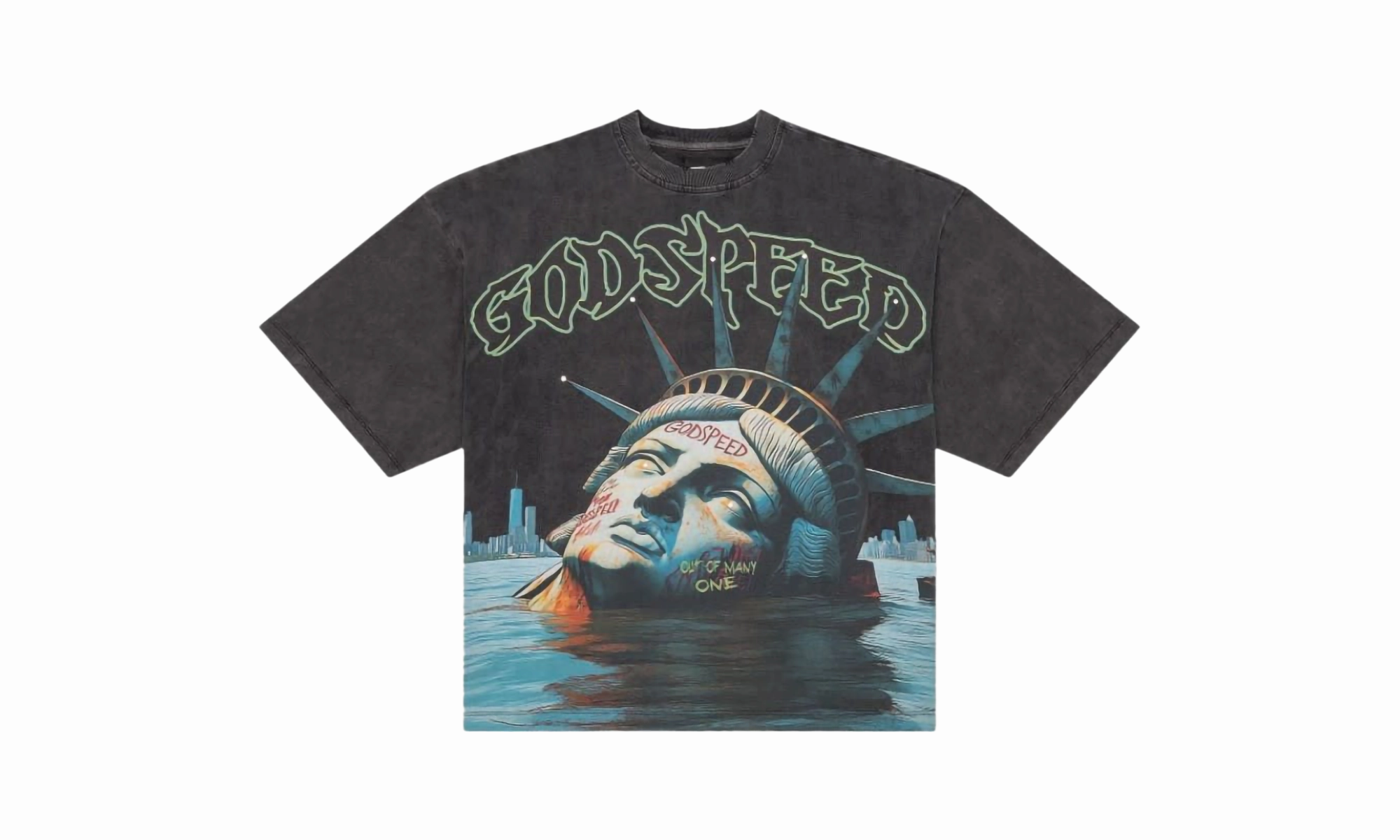 Sunken Liberty T-Shirt "Grey" ShapeRetentionCloth