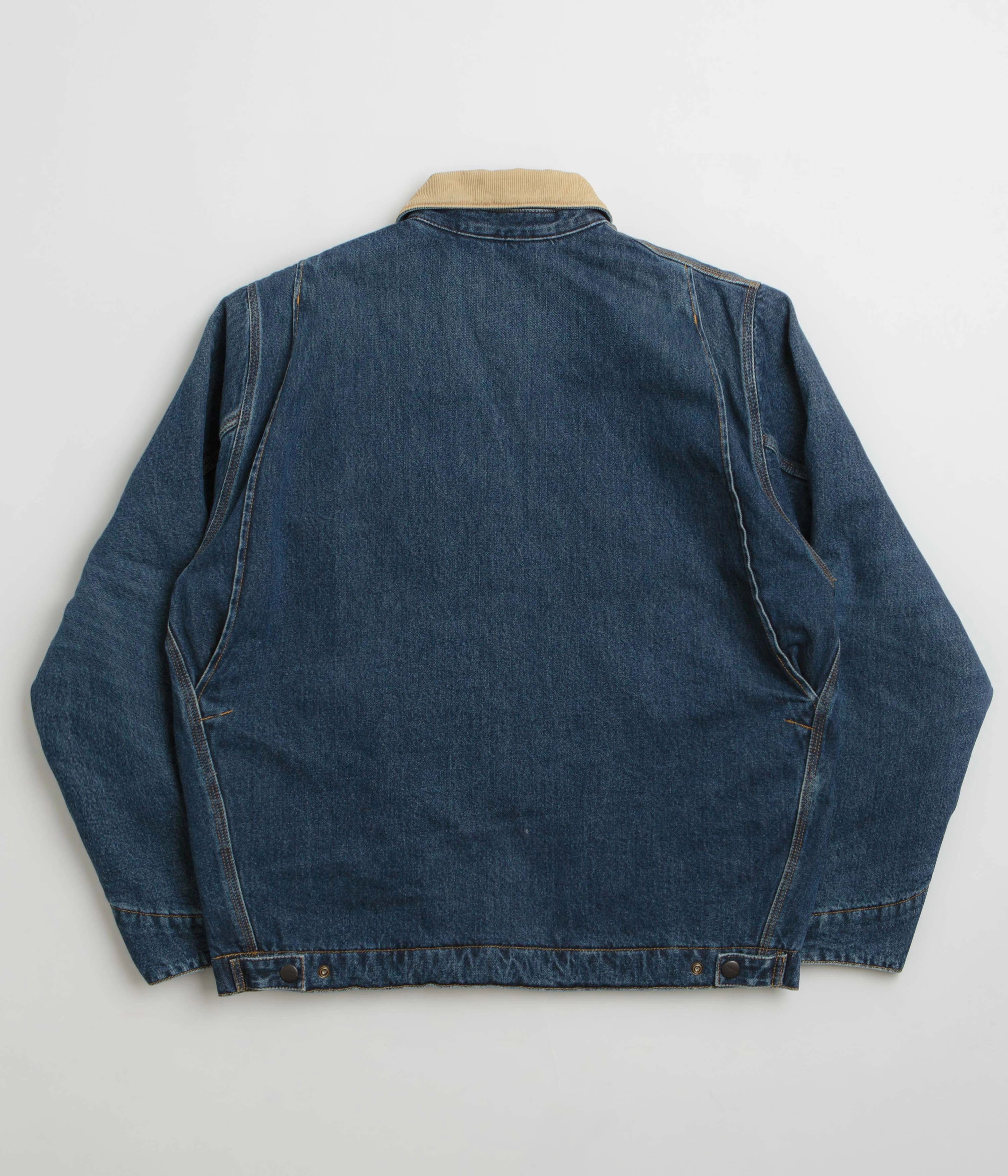Carhartt OG Detroit Jacket - Blue / Dusty Hamilton Brown Fast Wear