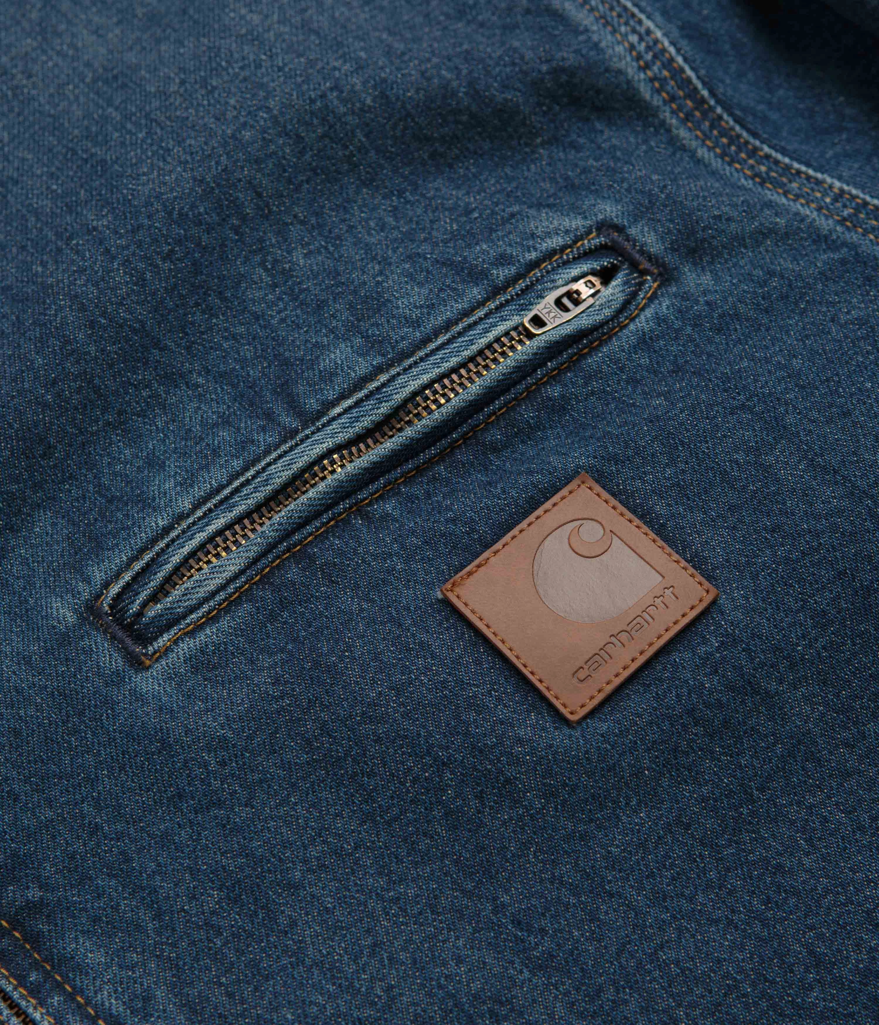 Carhartt OG Detroit Jacket - Blue / Dusty Hamilton Brown Flexible Elbow Panels