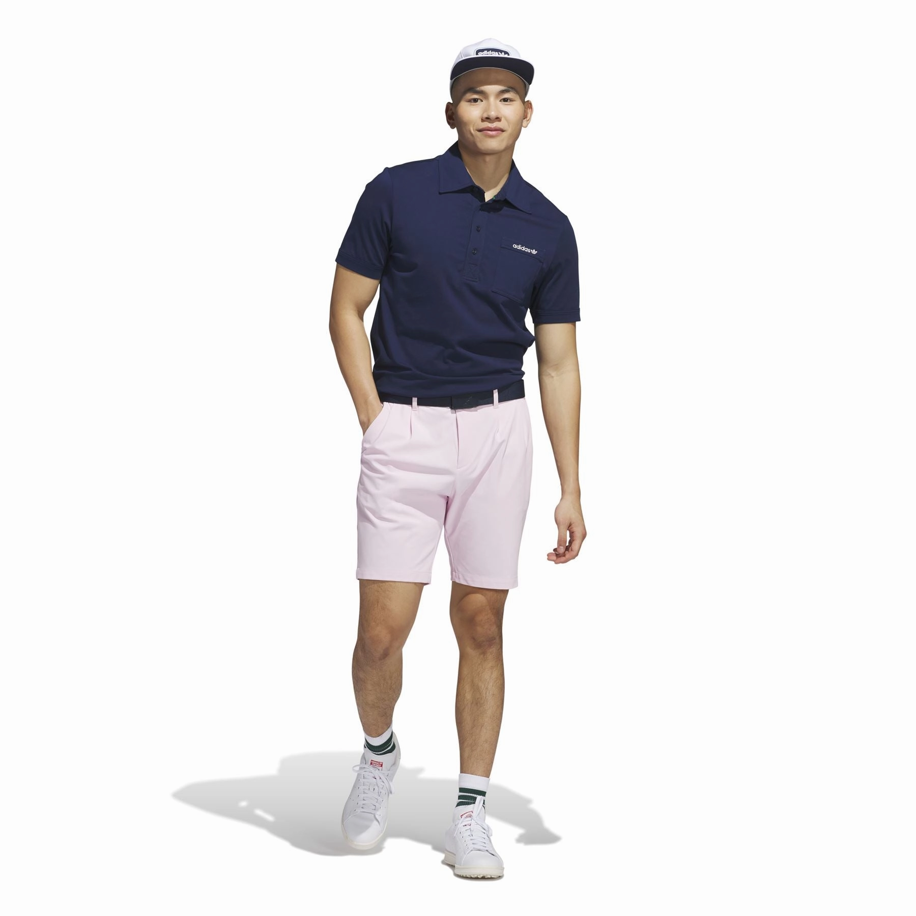 Twistknit Pleated Shorts Clear Pink Clean Fit
