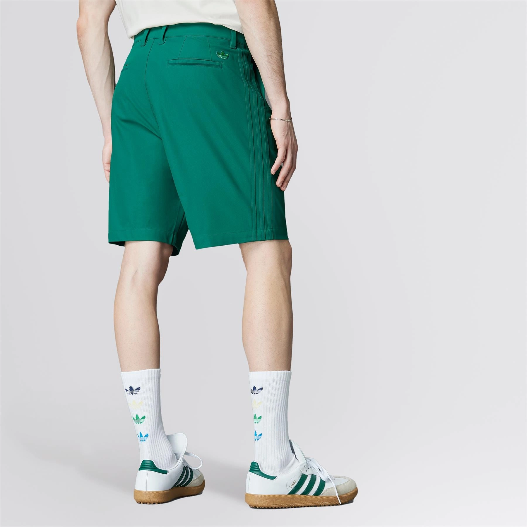 Twistknit Pleated Shorts Green Clean Aesthetic