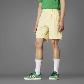 Twistknit Pleated Shorts Yellow Belt loops Retroreflective Accents