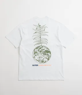 Anti Pilling Finish draping Butter Goods Earth T-Shirt - White
