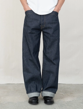 Type 00 15oz Selvedge Denim (Indigo) Compression Support Lining