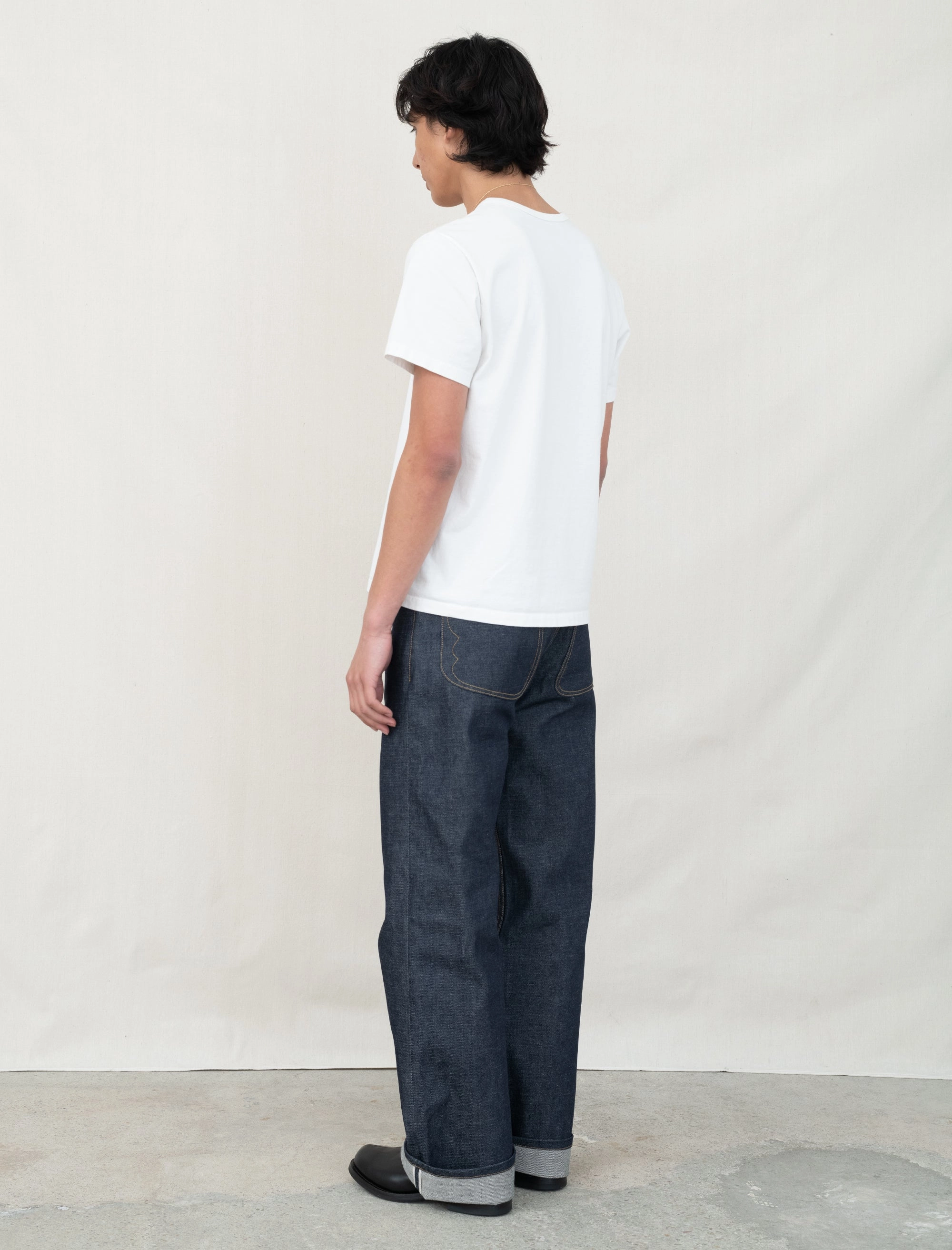 Type 00 15oz Selvedge Denim (Indigo) WindproofLayer HighWaistSupport