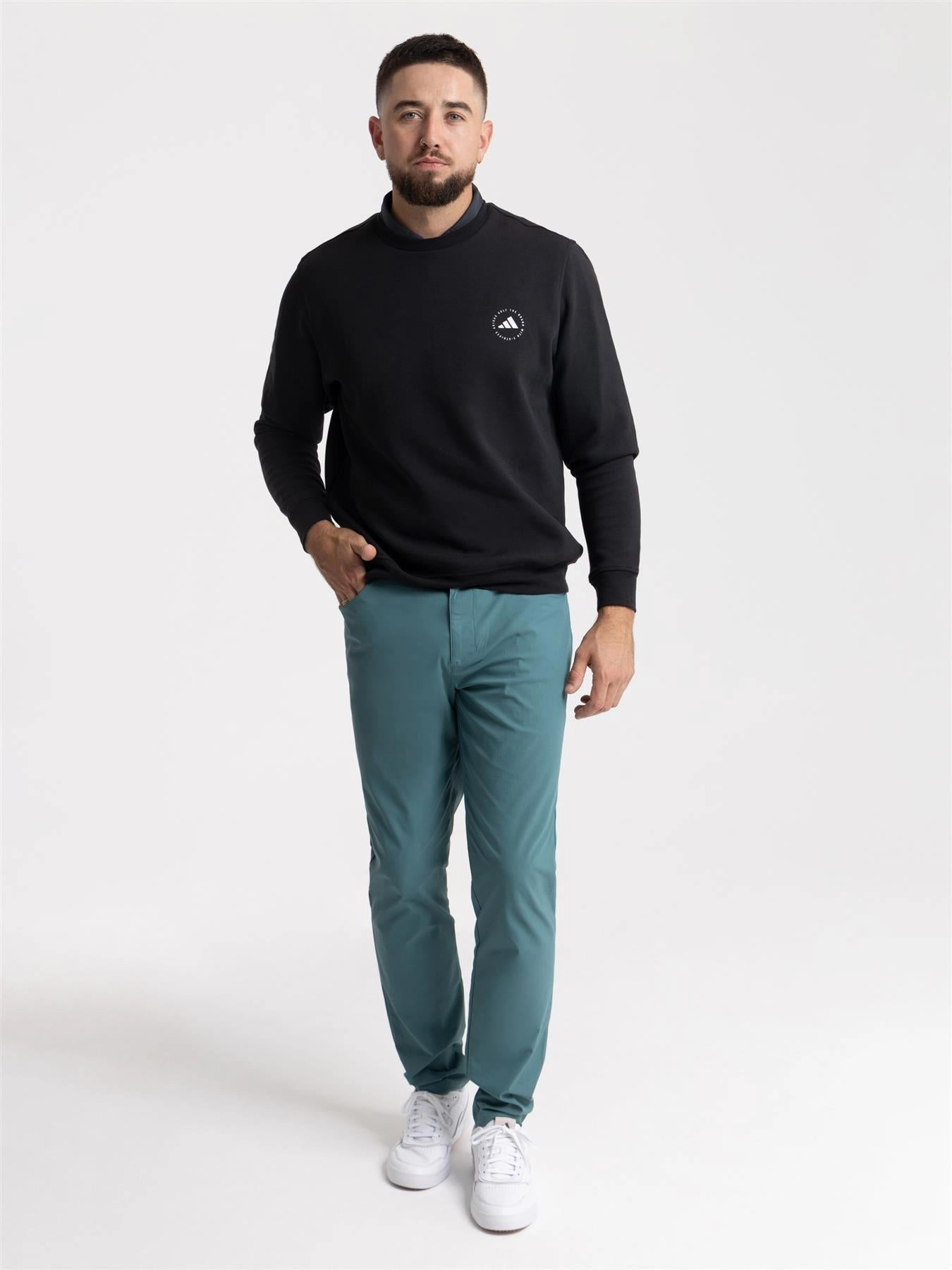 Ultimate365 5-Pocket Trousers Preloved Teal Layered Wear