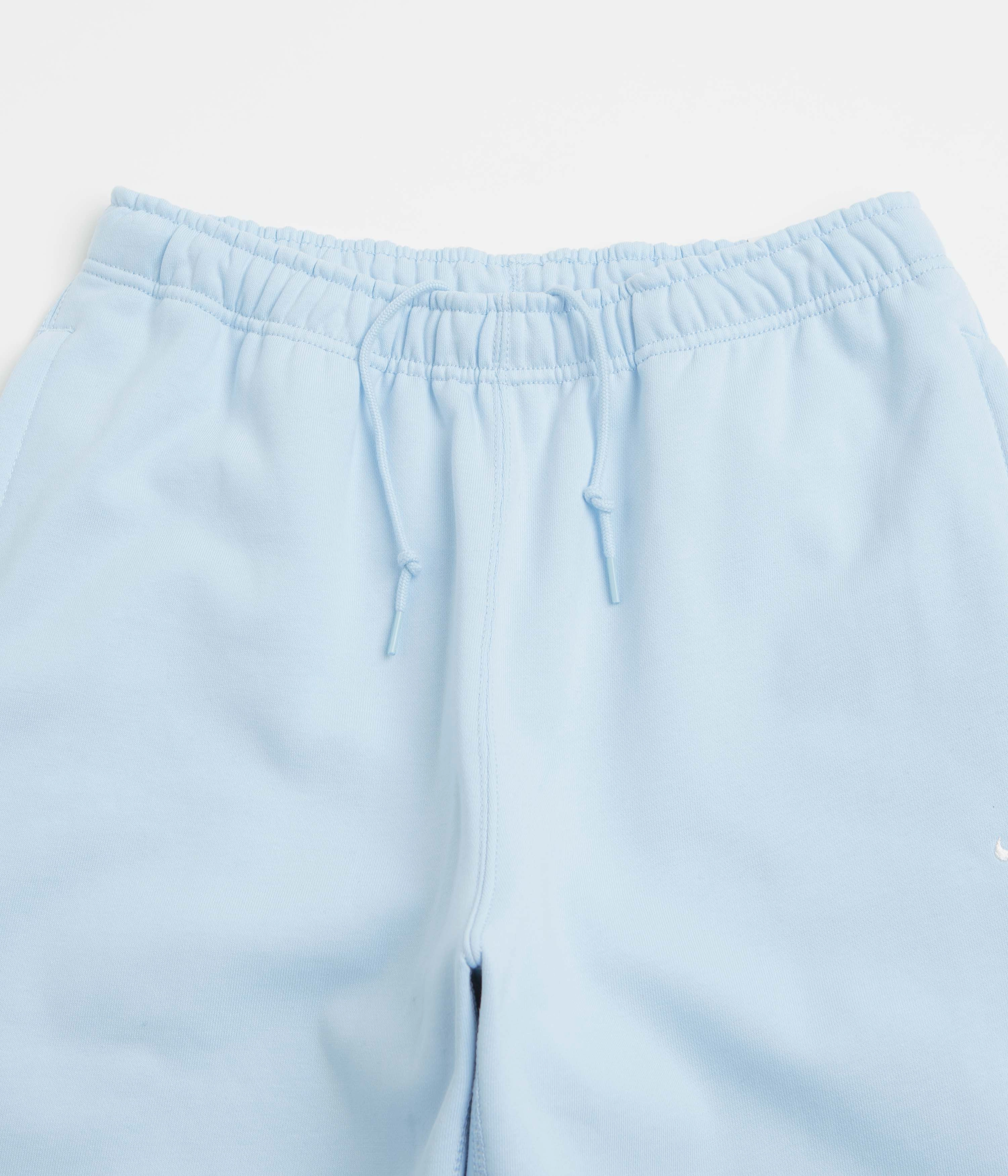 Nike Solo Swoosh Cuffed Sweatpants - Celestine Blue / Celestine Blue / White Quick Release Buckle