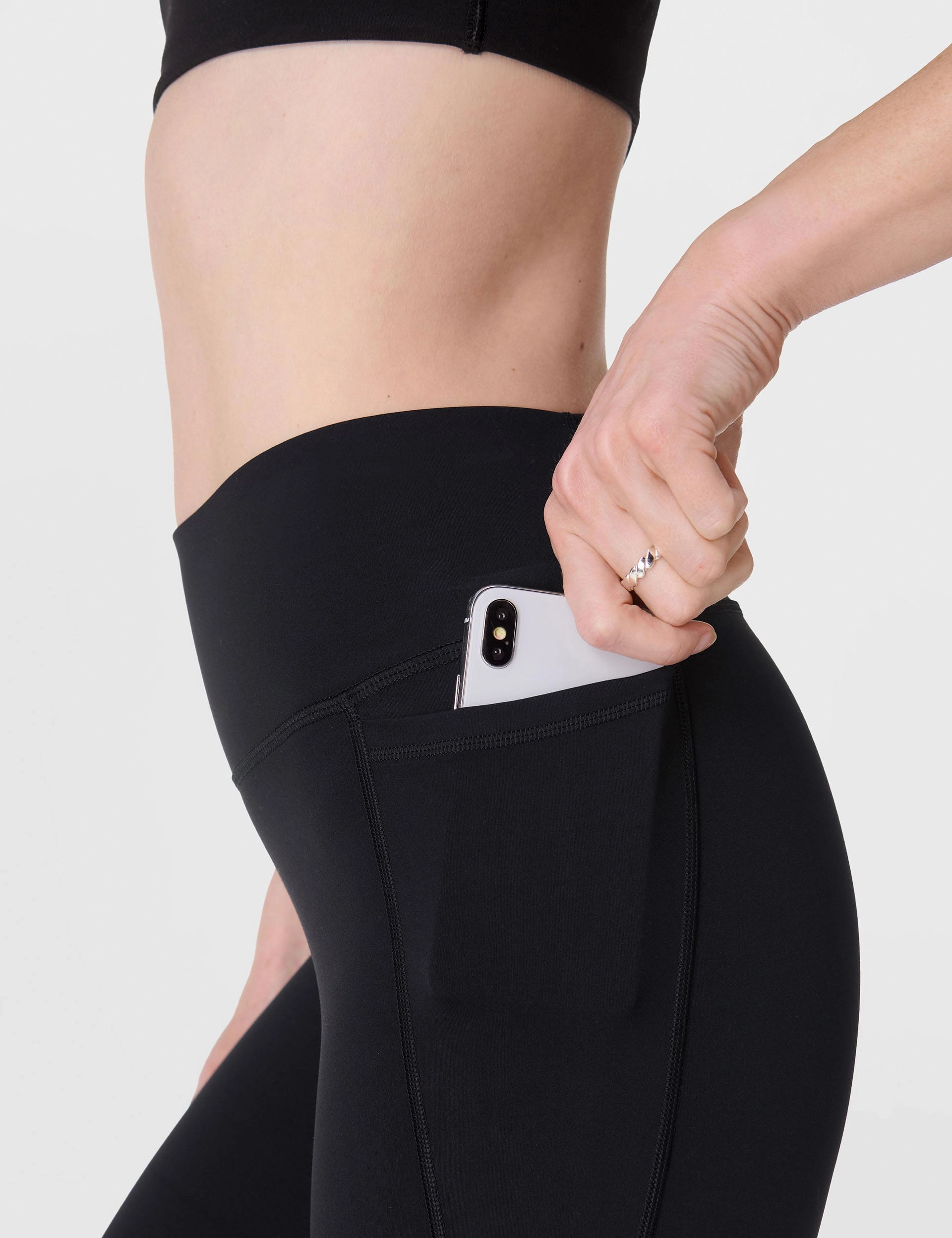 Ultimate Studio 7/8 Leggings - Black Cycling Trip High Waist Four Way Winter Sports