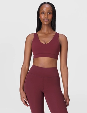 Ultimate Studio Voop Bra - Garnet Red Comfortable Structure Nylon workout gear
