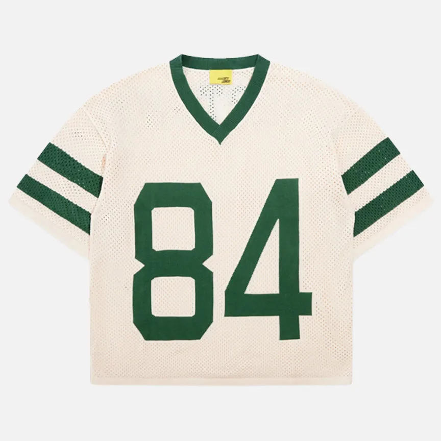ReflectiveDetails KNITTED MESH JERSEY - CREAM / GREEN