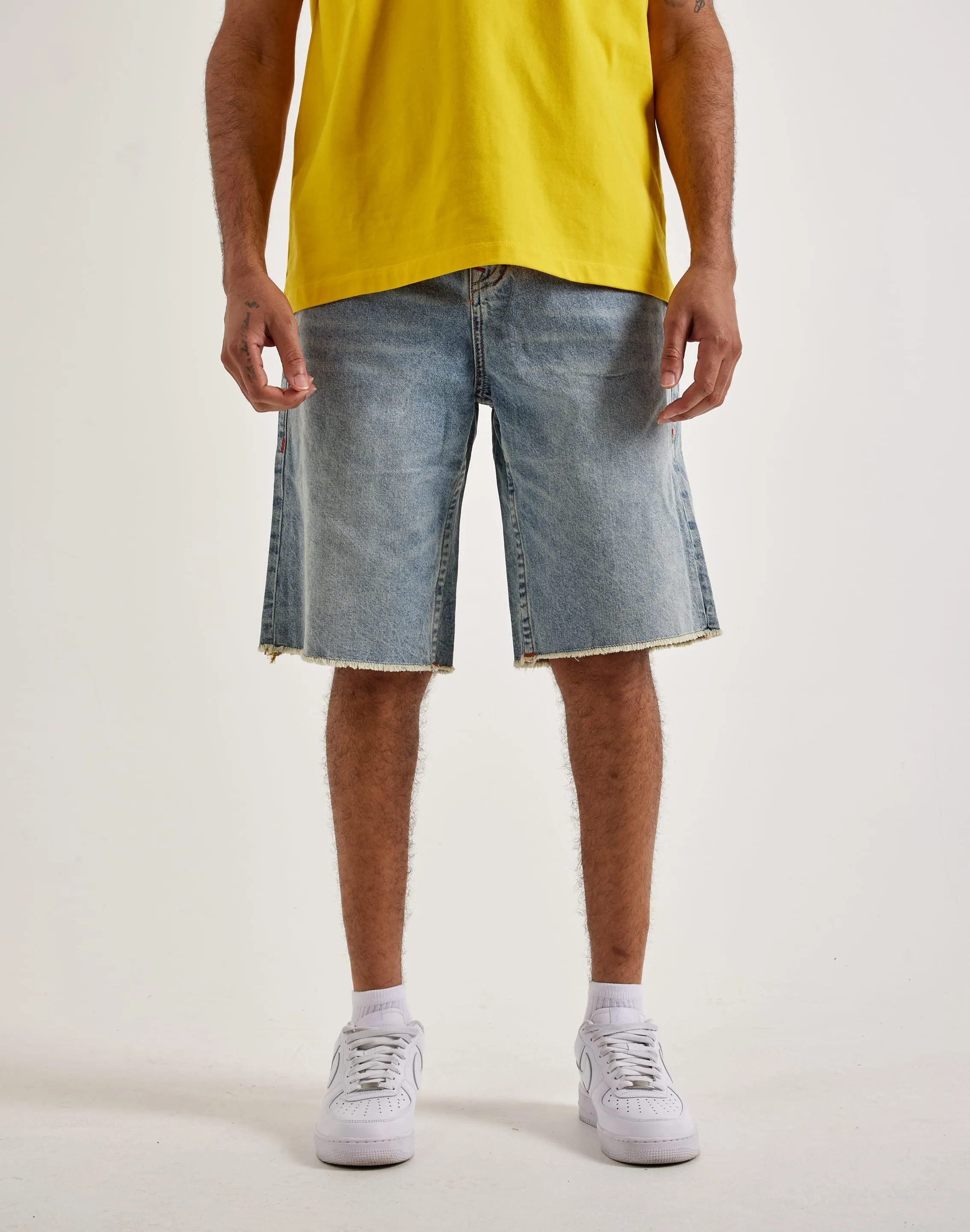 True Religion Vinny Denim Shorts City Soul UVProtective Coating