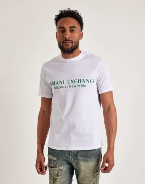 Flexible Waistband Armani Exchange Milano Logo Tee