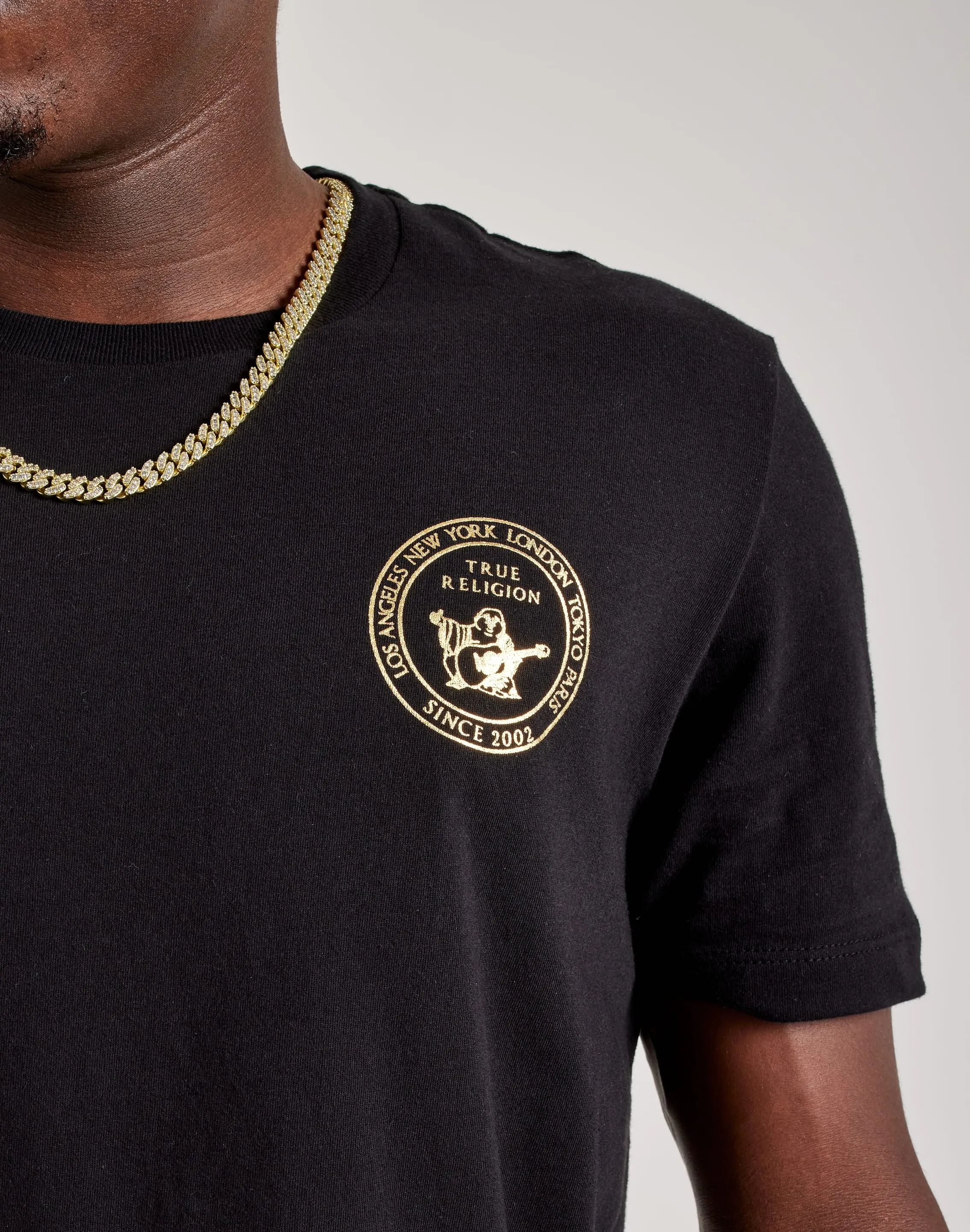True Religion Stamp Tee Motion Core Calm Wave