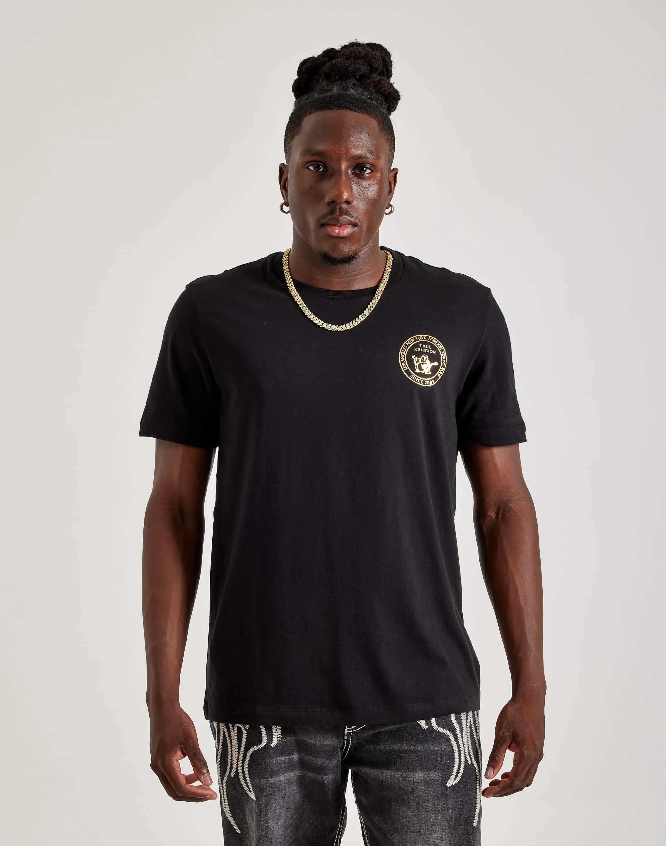 True Religion Stamp Tee FadeResistant Dye MoistureManagement Technology