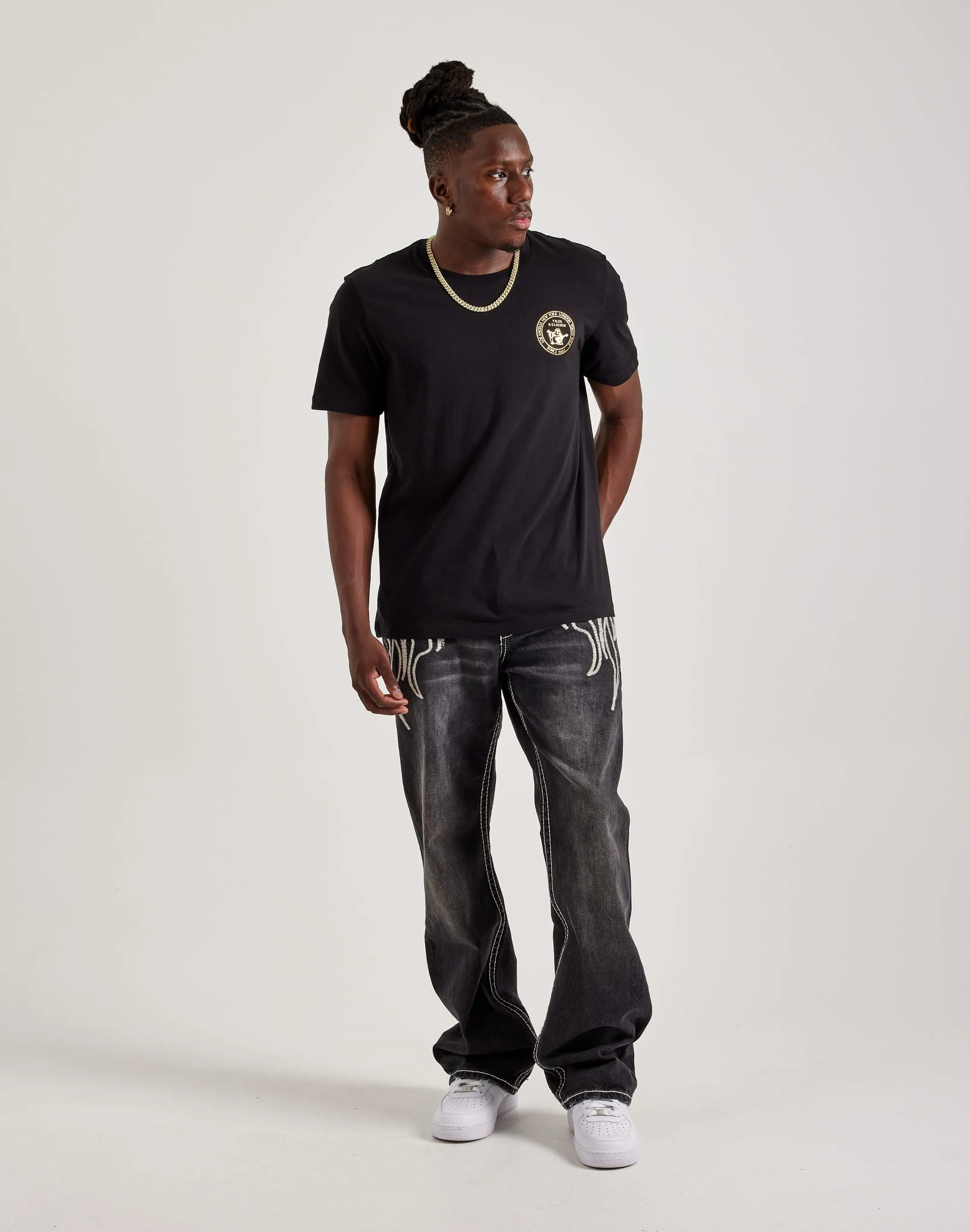 TaglessCollar True Religion Stamp Tee
