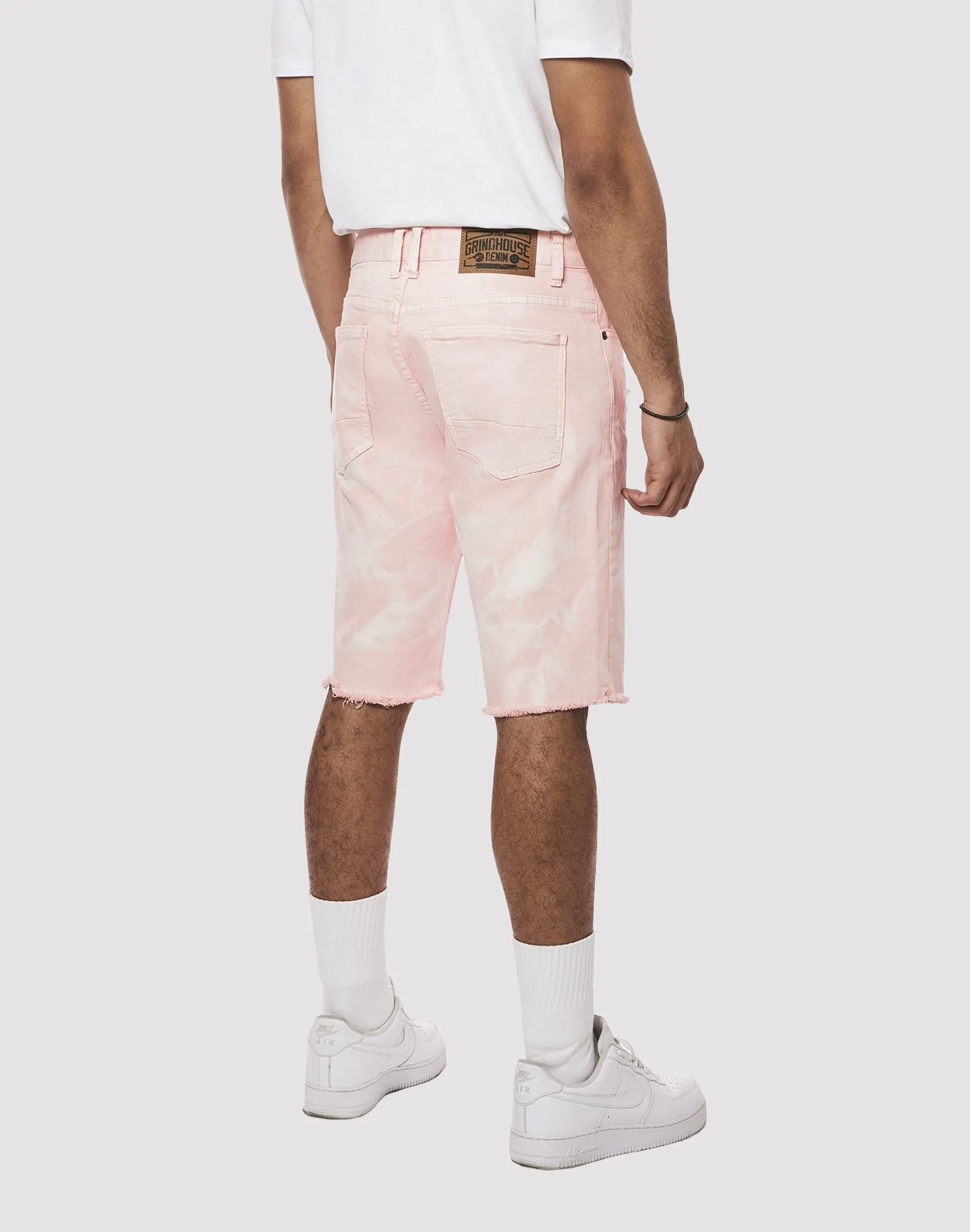 Grindhouse Rip N Tear Denim Shorts Smart Glow pack light