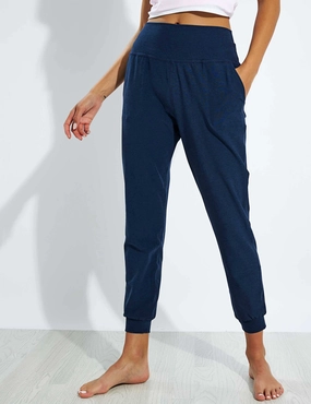 MeshPanel Tagless Comfort Spacedye Midi Jogger - Nocturnal Navy