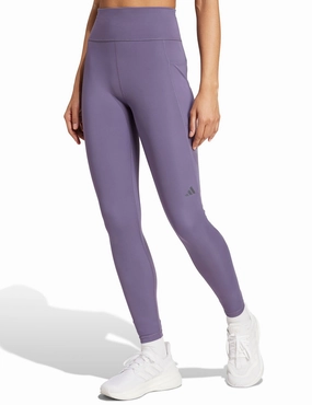 Own the Run 7/8 Leggings - Preloved Violet Yoga Inspired Quick Dry Technology