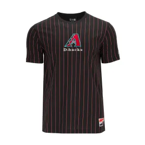 Diamondbacks Team Logo Pinstripe Tee - Mens FlexibleMaterial