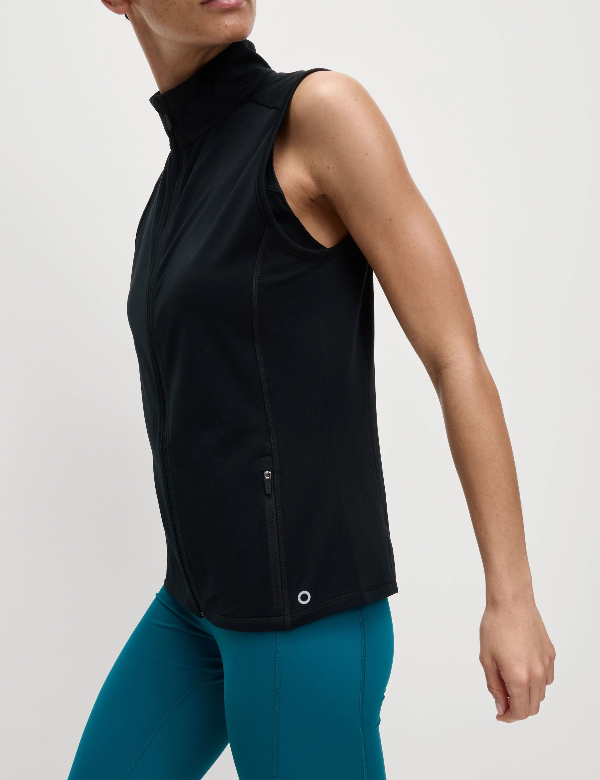 Ultraheat Zip Up Running Gilet - Black EcoFriendlyInsulation