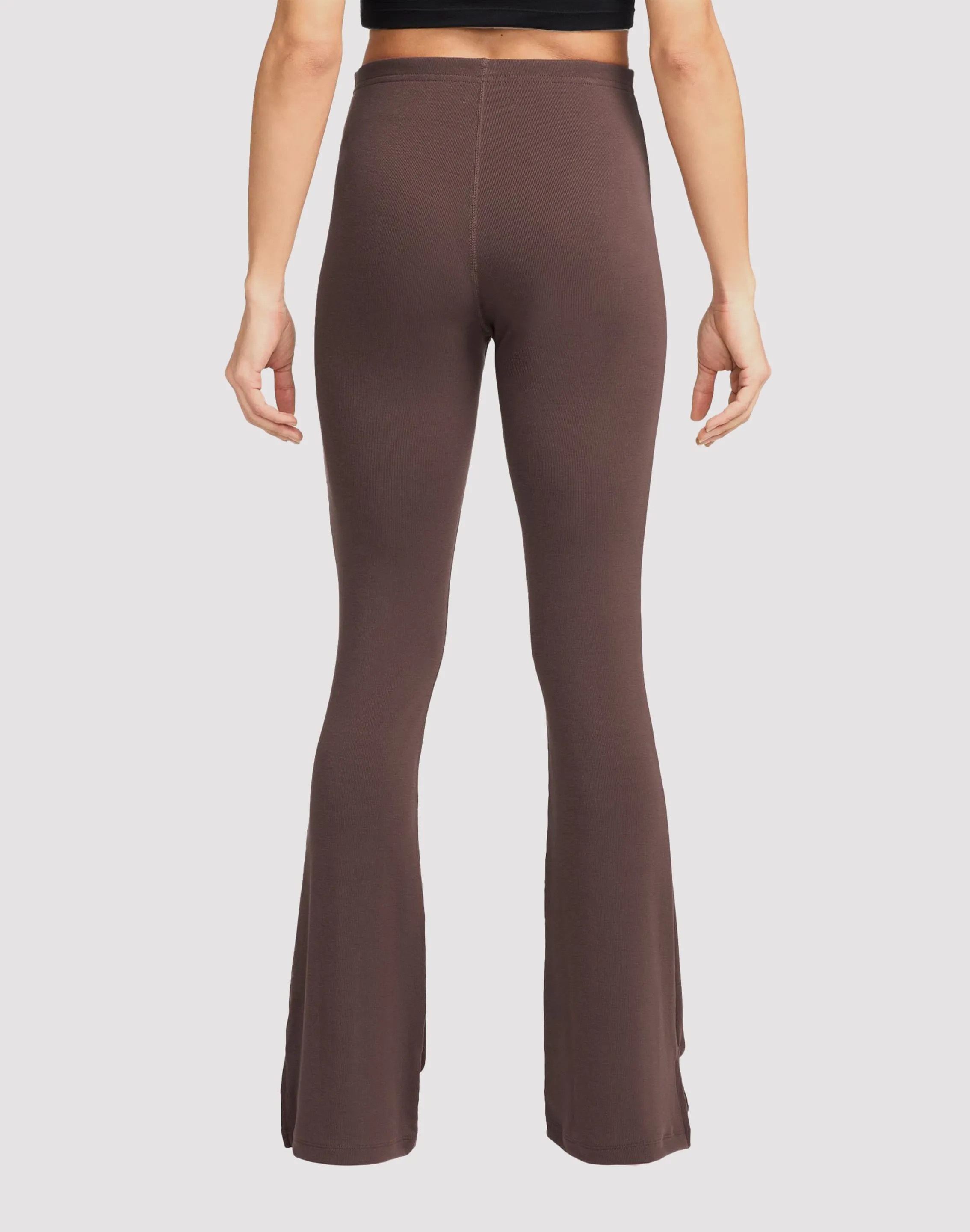 Nike Sportswear Chill Knit Tight Mini-Rib Flared Leggings Work Ready Seamless transition