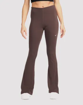 FlexibleJointConstruction Nike Sportswear Chill Knit Tight Mini-Rib Flared Leggings