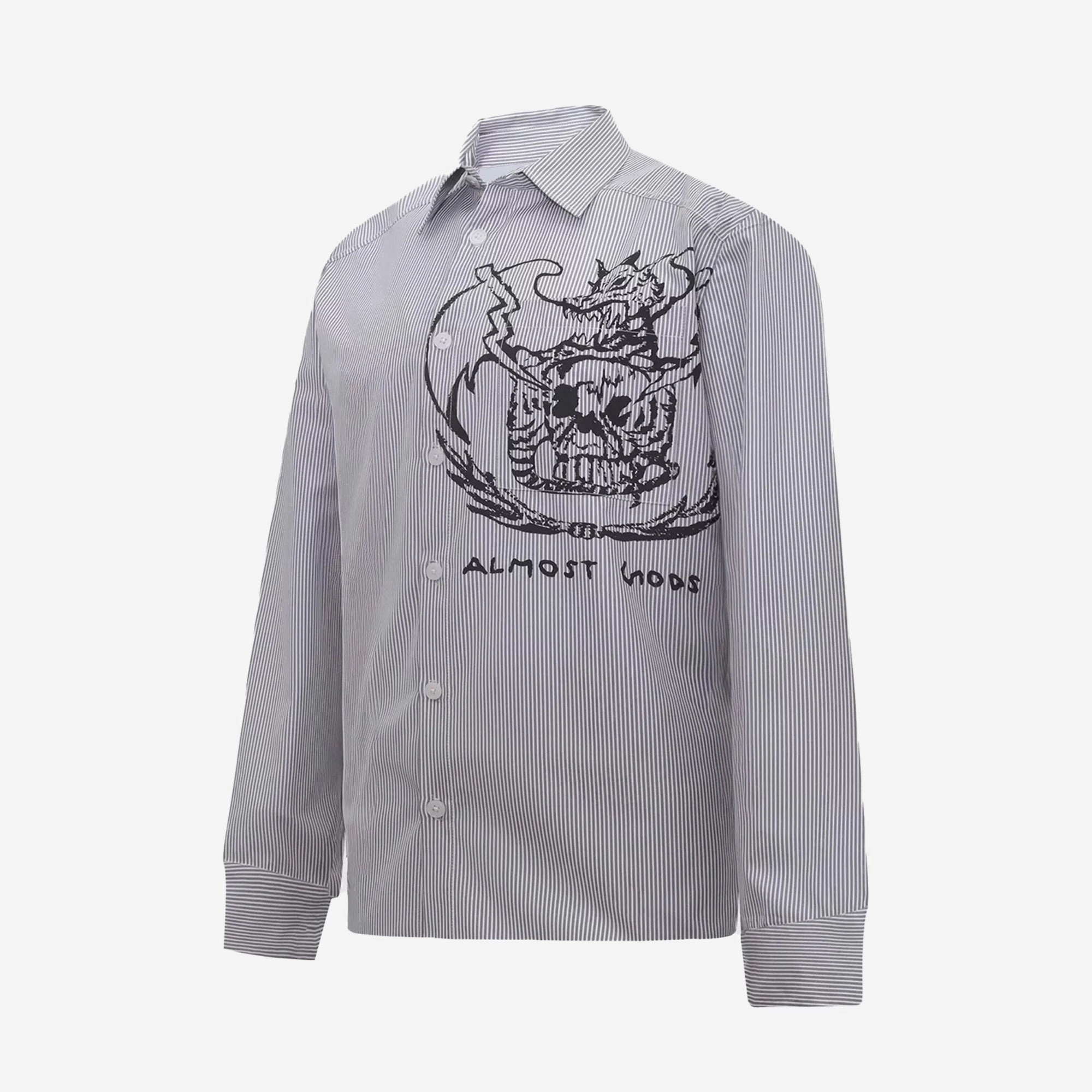 ALMOST GODS | ALMOST GODS RECON SHIRT { WHITE Loose Fit