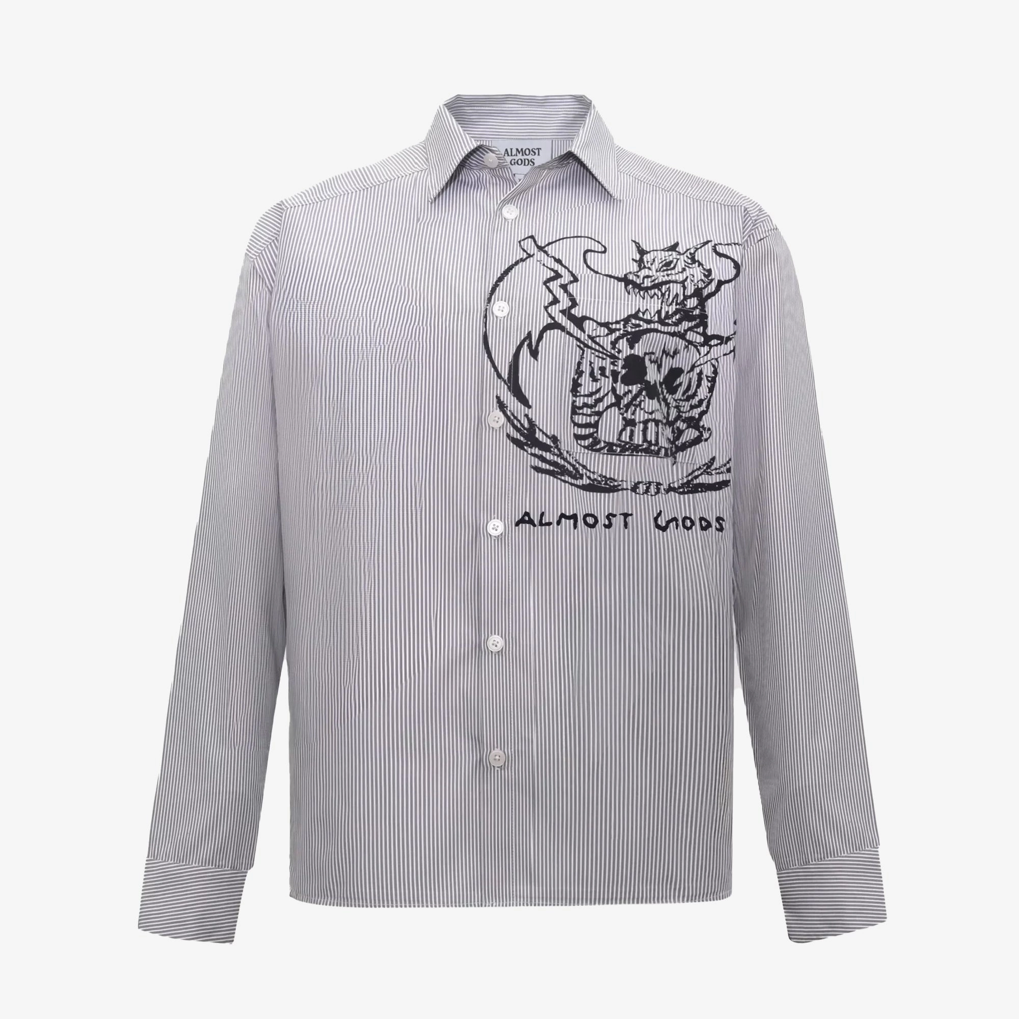 ALMOST GODS | ALMOST GODS RECON SHIRT { WHITE Thick Glow