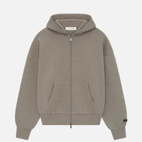 CLASSIC FULL ZIP UP HOODIE - HOME STEAD HEATHER Compression Fit