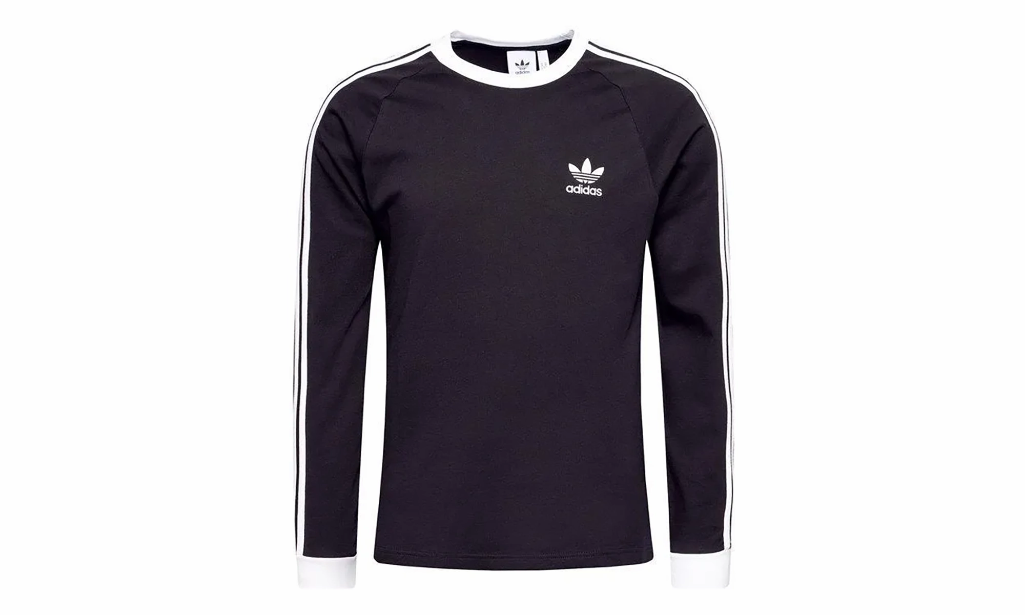 Youth Glow Comfort waistband Adicolor Classics 3-Stripes Long Sleeve Tee "Black White"