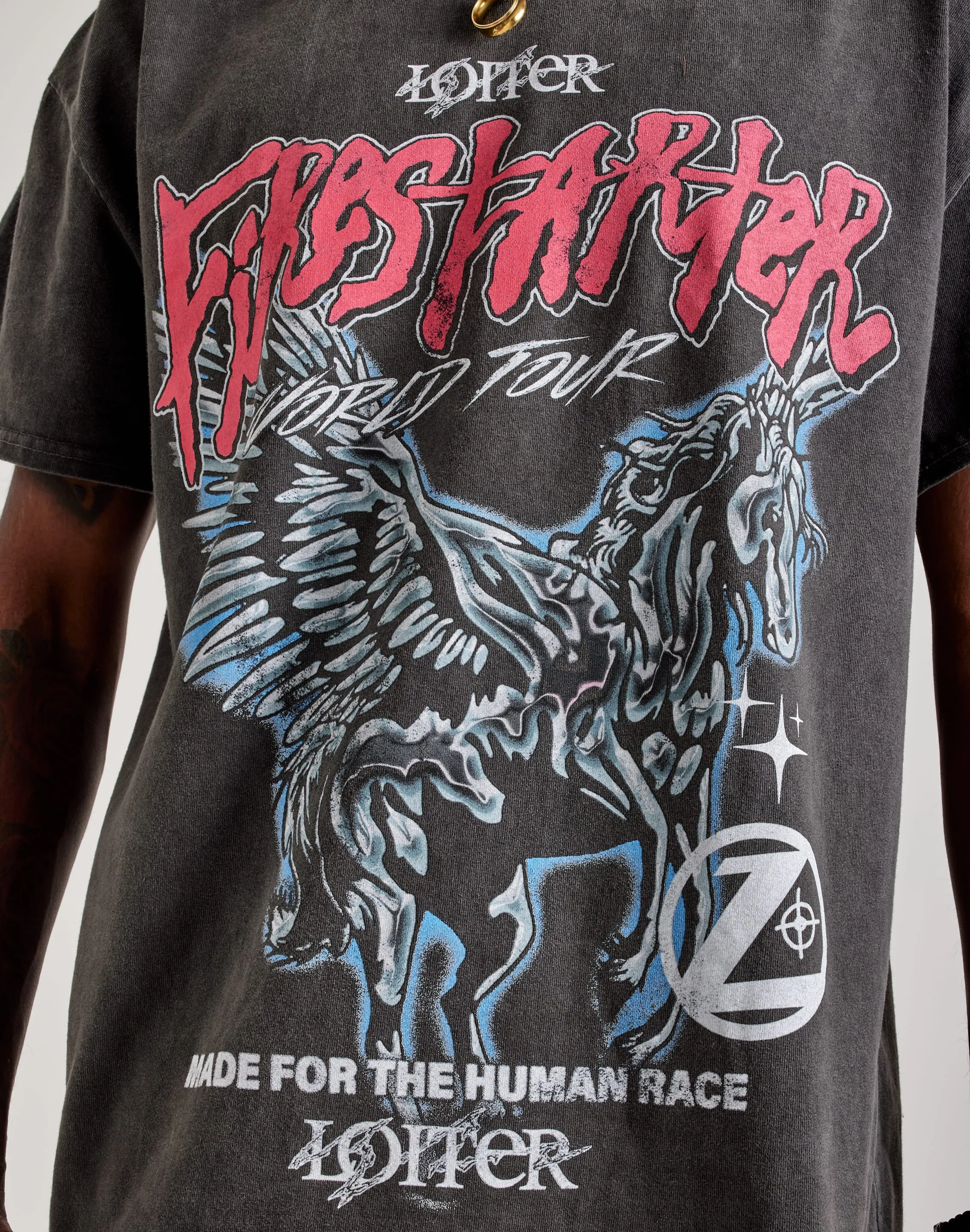 HighVisibility Trim Antibacterial Treatment Loiter Fire Starter Tour Tee