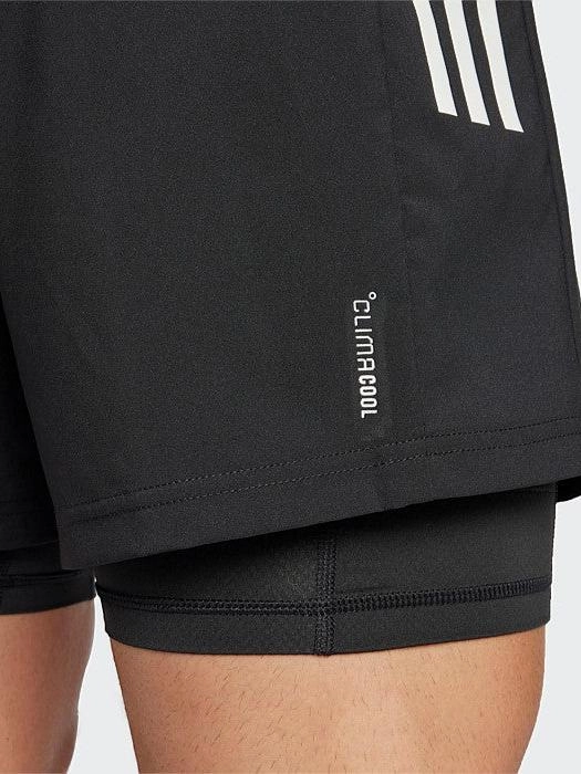 Soft Stretch Wrinkle Free Weave Own The Run Climacool 2-in-1 Shorts