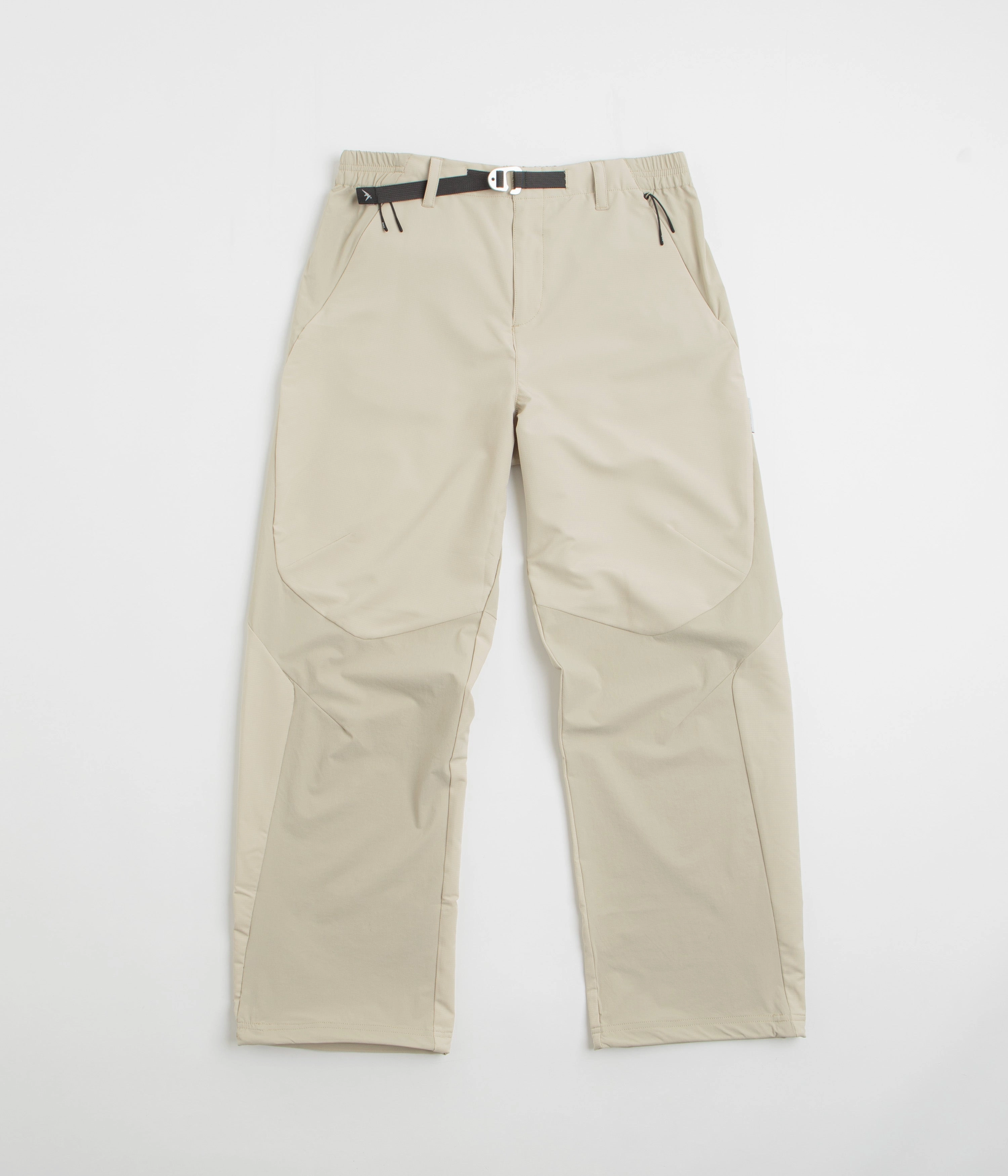 High Waist Seasonal Basic Purple Mountain Observatory Terrain Pants - Stone / Stone