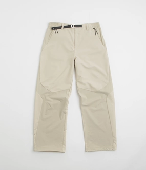 High Waist Seasonal Basic Purple Mountain Observatory Terrain Pants - Stone / Stone